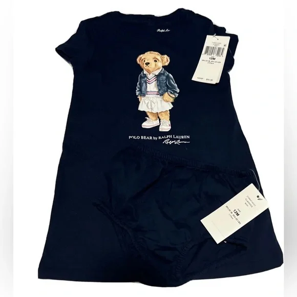 Polo Ralph Lauren | Dresses | Nwt Baby Girls Ralph Lauren Navy Polo Bear Tshirt Dress Wbloomers | Poshmark Polo Ralph Lauren | Dresses | Nwt Baby Girls Ralph Lauren Navy Polo Bear Tshirt Dress Wbloomers | Poshmark